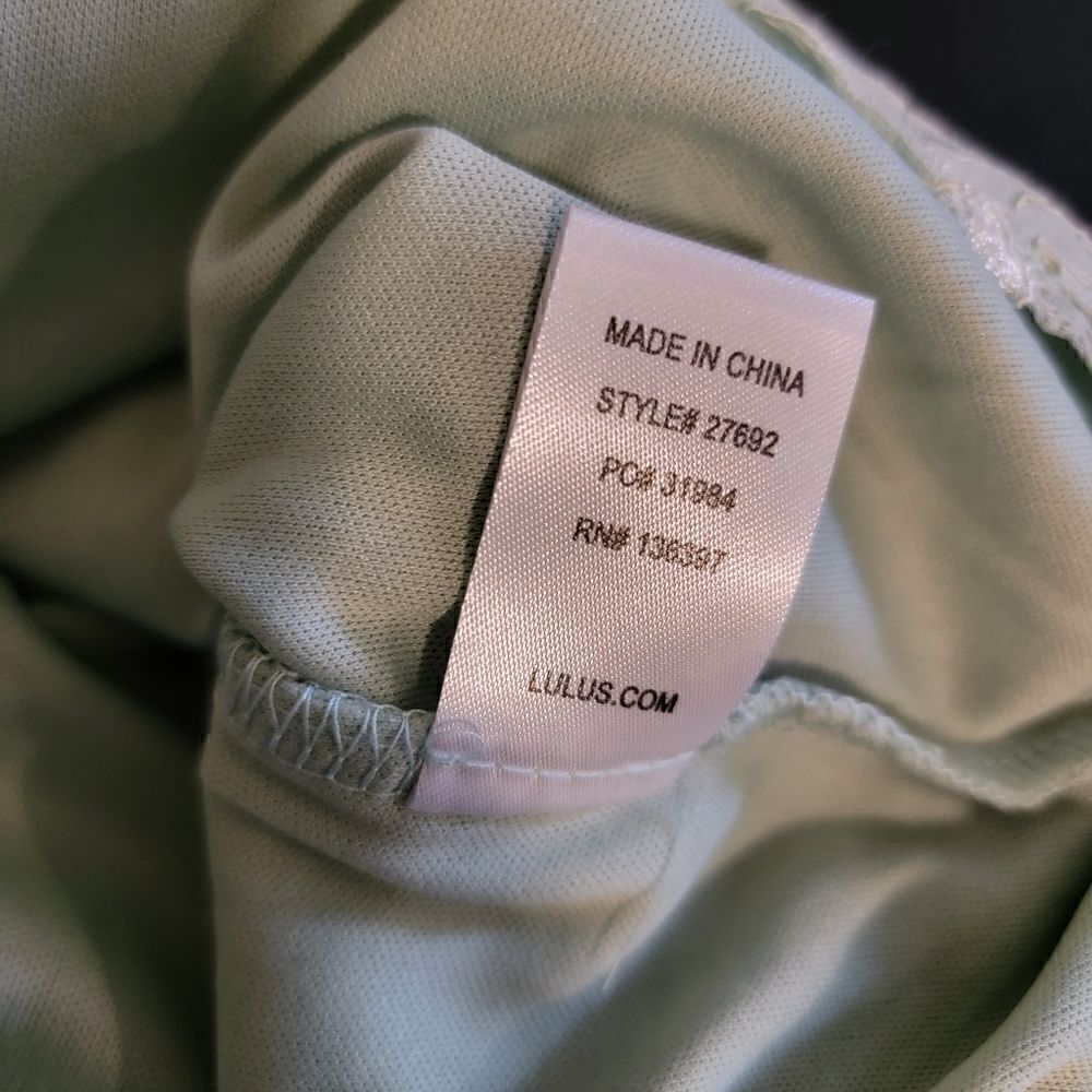 Lulus | Bodycon Dress | Lace | Mint Green | Small - Picture 7 of 7